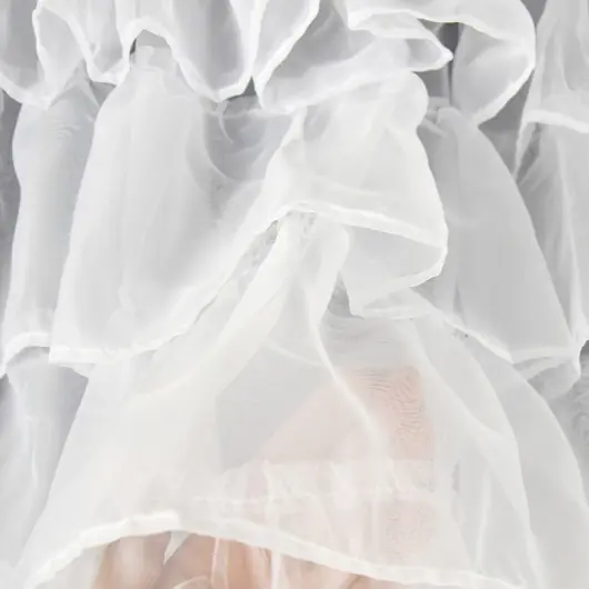 Firana z falbanami 400x60 cm prosta - obrazek 4