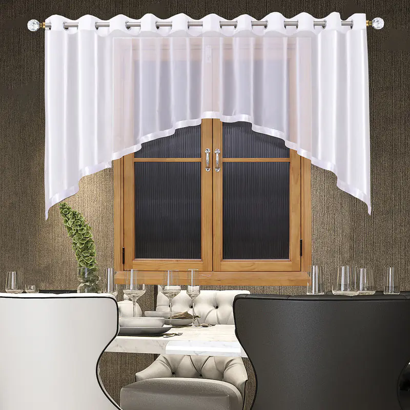 Firana woalowa w łuk na przelotkach 400x135 cm - obrazek 6