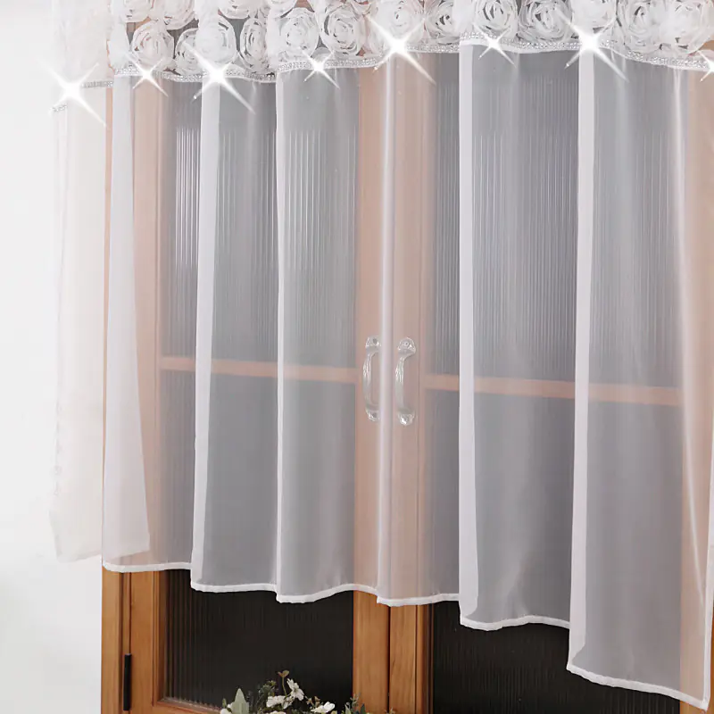 Firana udekorowana różami 3D 300x150 cm - obrazek 5