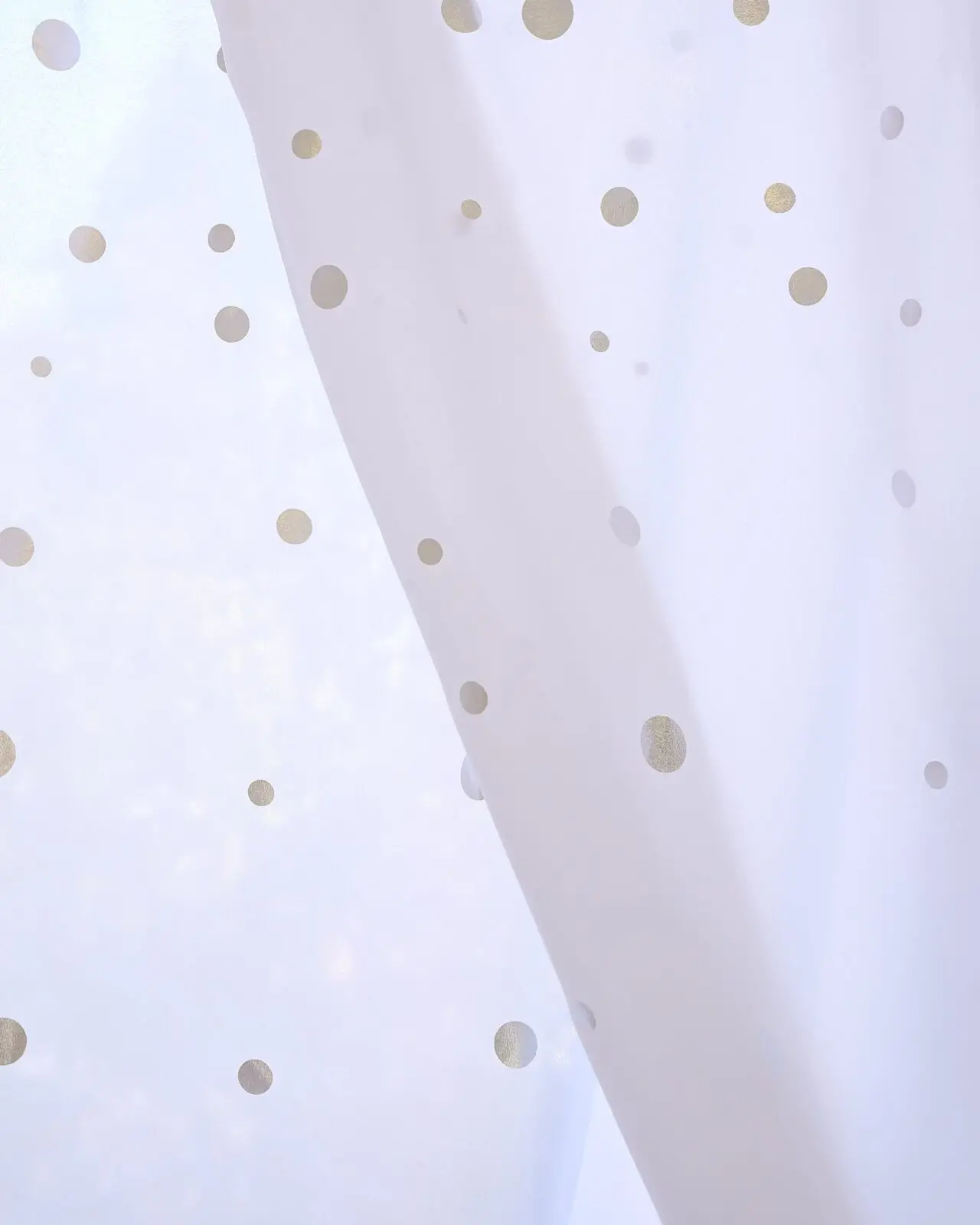Firana zakładana srebrne kropki 400x250 cm - obrazek 5