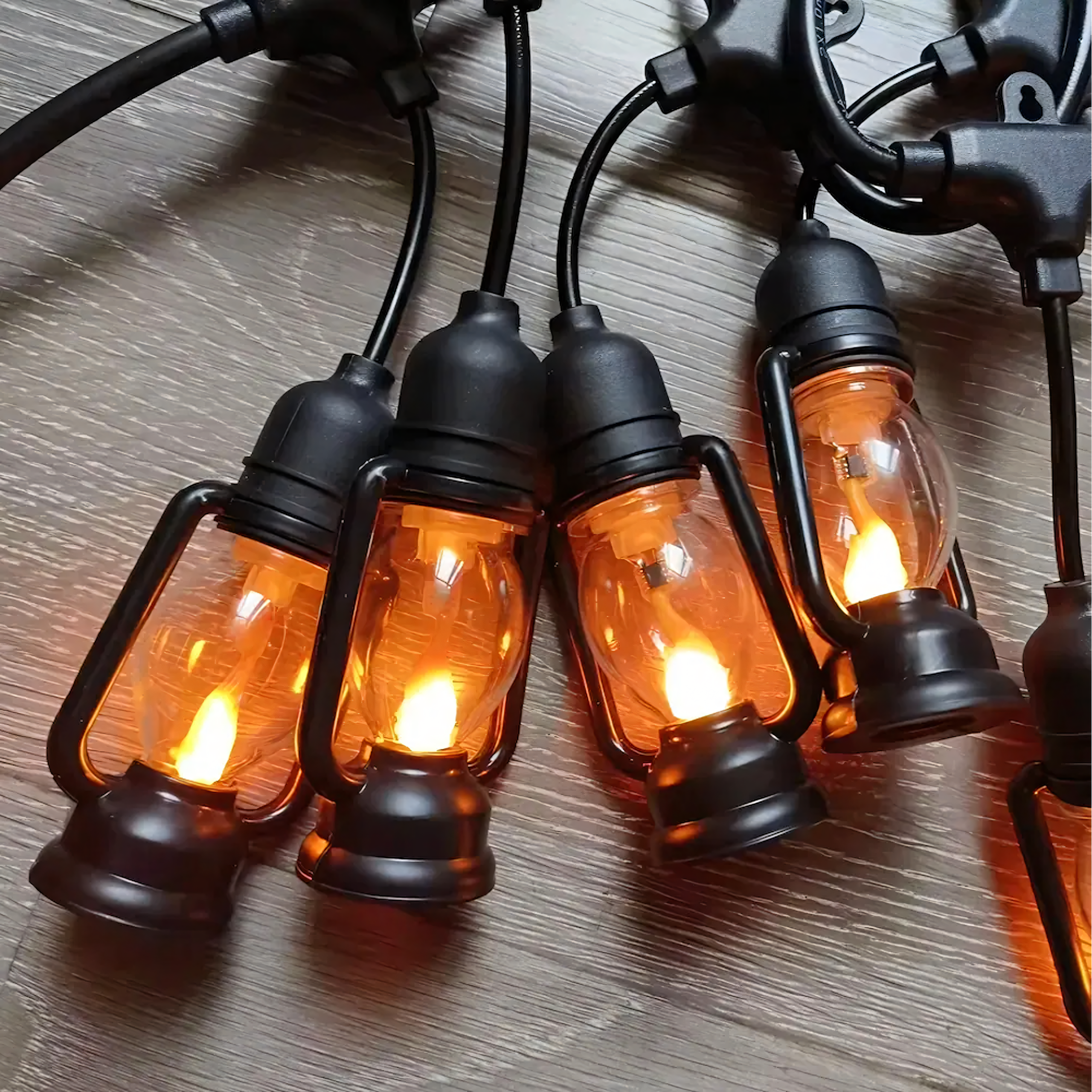 Girlanda Swietlna Lampki Dekoracyjne Led 10 szt Latarenki Ogrodowe 10cm 5m - obrazek 4